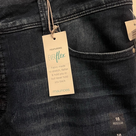 Maurices Deep Indigo Flare Jeans - Picture 3 of 5